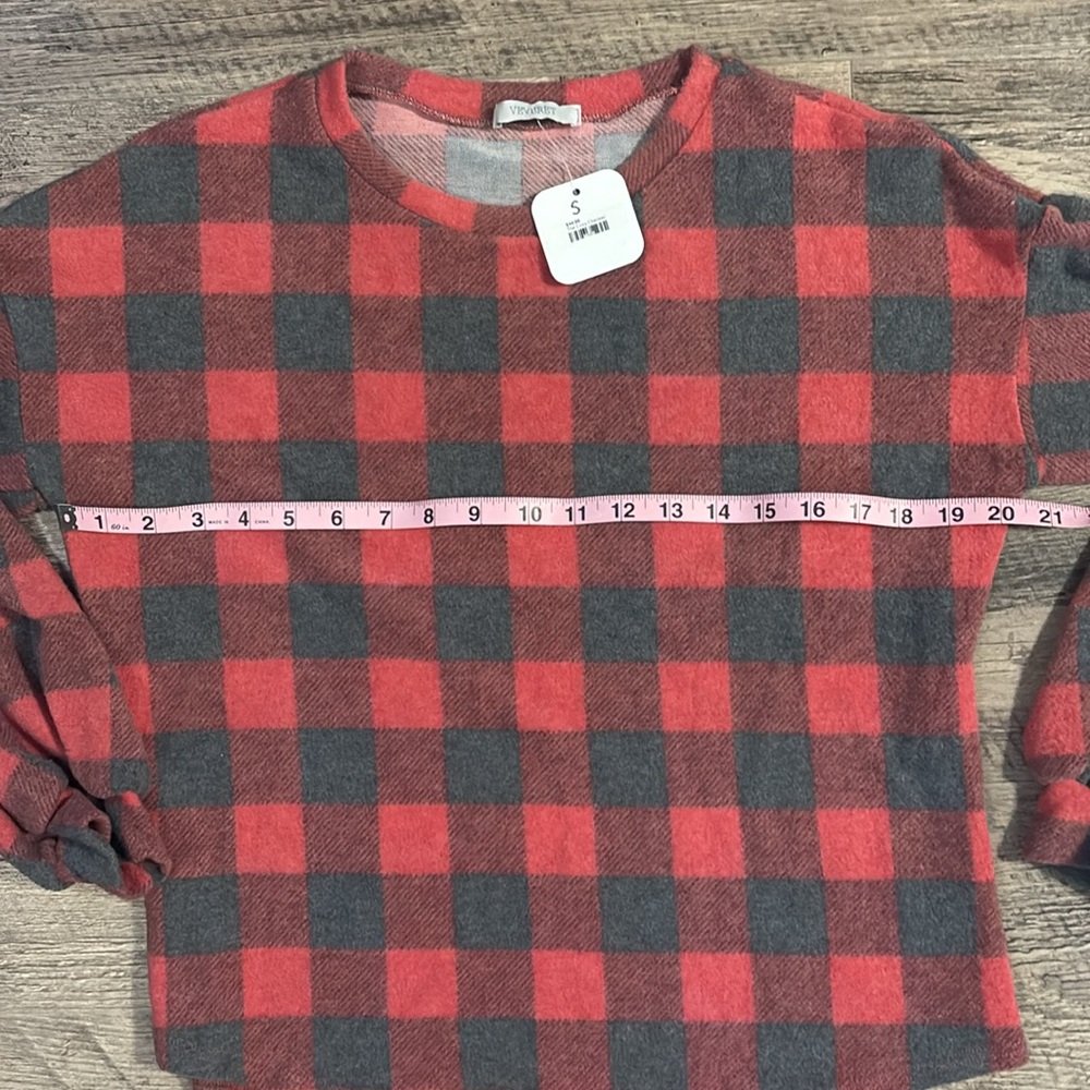 Super soft red plaid PJ set NWT - Picture 4 of 7